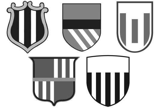 striped shields